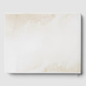 D'or Boho Floral Mariage livre d'hôtes (Verso)