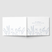 D'or Boho Periwinkle Fleur sauvage bleu Mariage livre d (Complet)