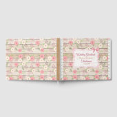 D'or Bois rustique et fleurs Livre Mariage rose et tan (Complet)