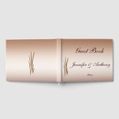 D'or Brown Automne Harvest Mariage Livre d'invité (Complet)