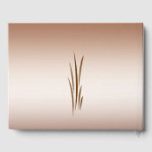 D'or Brown Automne Harvest Mariage Livre d'invité (Verso)