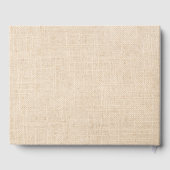 D'or Burlap et Poppy Mariage livre d'invité (Verso)