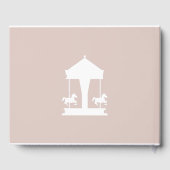 D'or Carousel Baby shower Livre d'Invité (Verso)