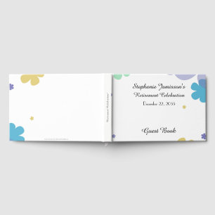 D'or Célébration de fête de retraite de livre de souven