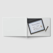 D'or Certificat de mariage Livre d'invité (Complet)