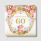 D'or Chic Boho 60e anniversaire livre d'hôtes Bloom est (Recto)