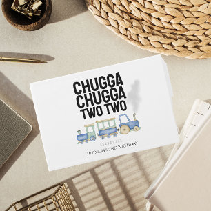 D'or Chugga Chugga Deux Anniversaire Livre d'Invité