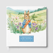 D'or Classic Peter Rabbit Baby shower Livre d'invité Bo (Recto)
