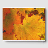 D'or Colours d'automne Mariage livre d'hôtes (Verso)