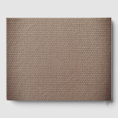 D'or Country chic thème burlap imprimer mariage livre d (Verso)