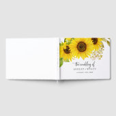 D'or Country Sunflower Mariage Livre d'invité (Complet)