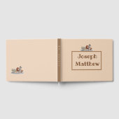 D'or Cute farci Animal Thème Livre d'invité (Complet)