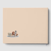 D'or Cute farci Animal Thème Livre d'invité (Verso)