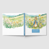 D'or Cute Peter Rabbit Baby shower Livre d'invité (Complet)