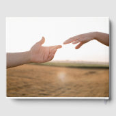 D'or Donc In Love Mariage Photo Livre d'invité (Verso)