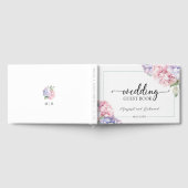 D'or Dusty Purple & Pink Hydrangea Mariage livre d'hôte (Complet)