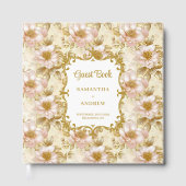 D'or Elegant Blush Gold Mariage Livre d'invité (Recto)