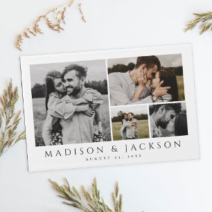 D'or Elégant livre d'hôtes moderne Four Photo Mariage