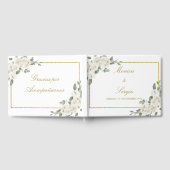 D'or Elégant livre d'invités de mariage (Complet)