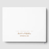 D'or élégant mariage livre blanc (Verso)