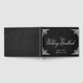 D'or Elégant Rustic Black Chalkboard Mariage livre d'hô (Complet)