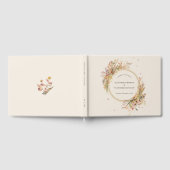 D'or Elégant Rustic Fall Beige Mariage livre d'hôtes (Complet)