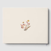 D'or Elégant Rustic Fall Beige Mariage livre d'hôtes (Verso)