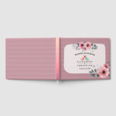 D'or Elégante aquarelle Floral Script Mariage livre d'o (Complet)