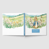 D'or Enchanter Peter Rabbit Baby shower Livre d'invité  (Complet)