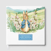 D'or Enchanter Peter Rabbit Baby shower Livre d'invité  (Recto)
