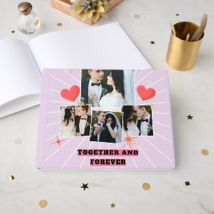 D'or Ensemble et Forever Couple Collet livre d'invités