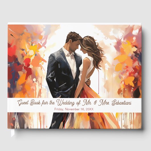 D'or Eternal Love Mariage Livre d'invité (Recto)