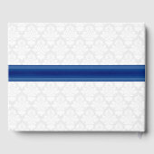 D'or Fancy Peacock Feather Mariage livre d'hôtes (Verso)