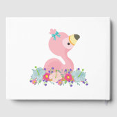 D'or Flamant rose Party Livre d'invité (Verso)