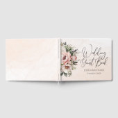 D'or Floral Blush rose Mariage Personnalisable livre d' (Complet)