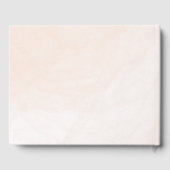 D'or Floral Blush rose Mariage Personnalisable livre d' (Verso)