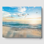 D'or Funeral Livre d'invités avec belle conception de p (Verso)