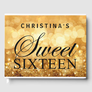 D'or Gold Parties scintillant Lights Sweet 16 Livre d'i