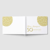 D'or Golden Circle 50th Birthday Party Livre d'invité (Complet)