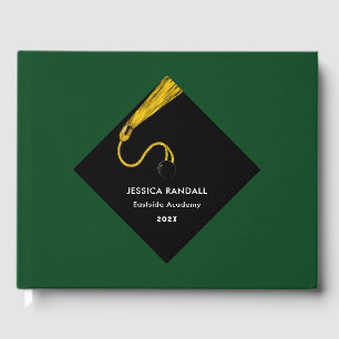 D'or Graduation Party Livre d'invité