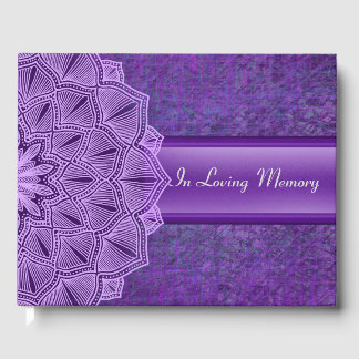 D'or In Love Memory Livre d'invité : Funeral Guest Book
