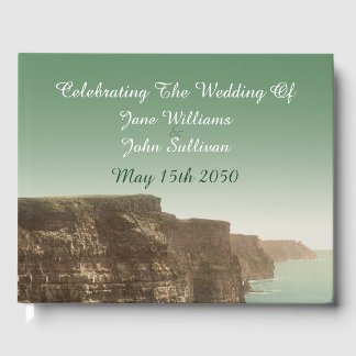 D'or Irlandais Mariage livre d'hôtes Cliffs de Moher