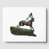 D'or Jockey Cheval De Sauts En Livre Vert (Verso)