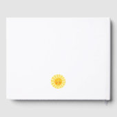 D'or Joli livre d'invité Sun mignonne (Verso)