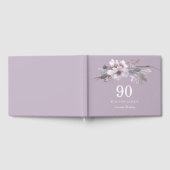 D'or Jolie Fleur pourpre 90e anniversaire de fête Livre (Complet)