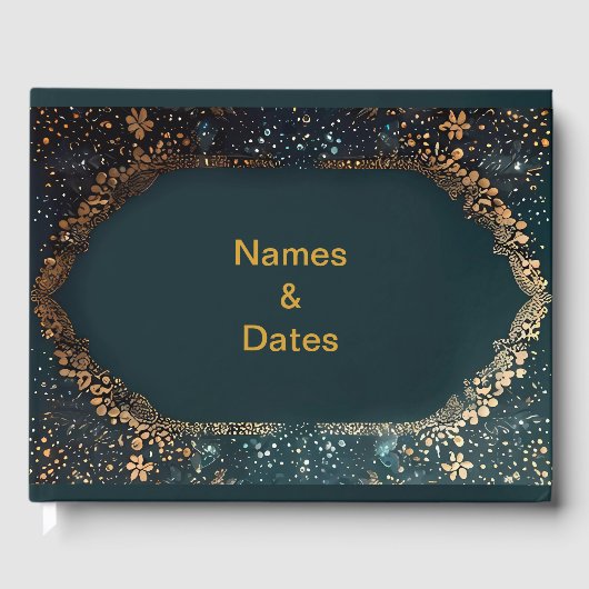 D'or Le livre d'hôtes Mariage (Recto)