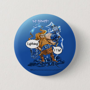 Dor Lightning FTW-toets (klein) Ronde Button 5,7 Cm
