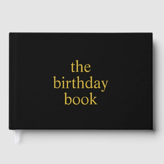 D'or Livre d'anniversaire pour le premier cadeau d'anni (Recto)