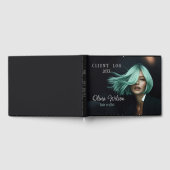 D'or Livre de journal client moderne pour Salons de che (Complet)