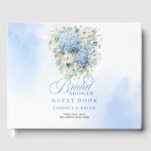 D'or Livre de salle de mariage bleu sans fin Hydrangea  (Recto)